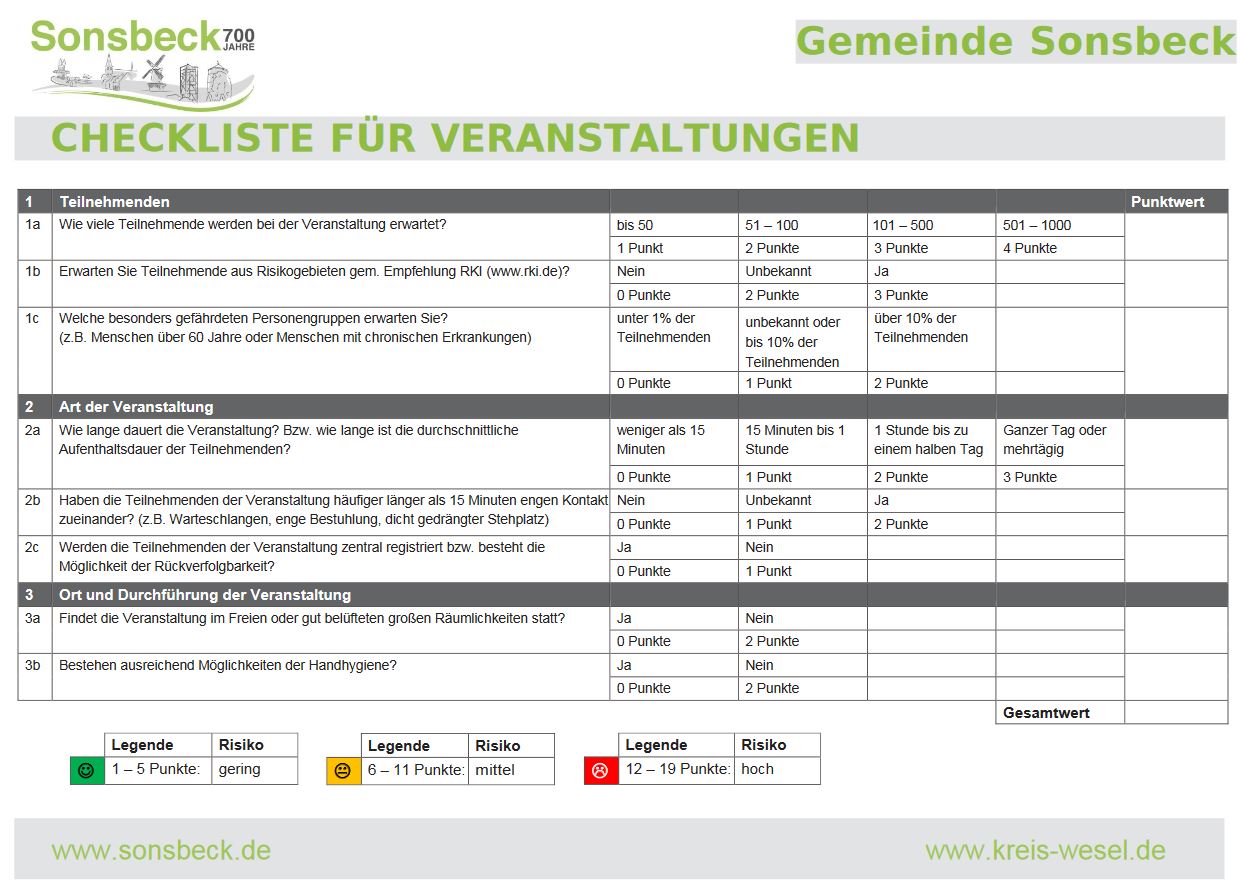 Checkliste