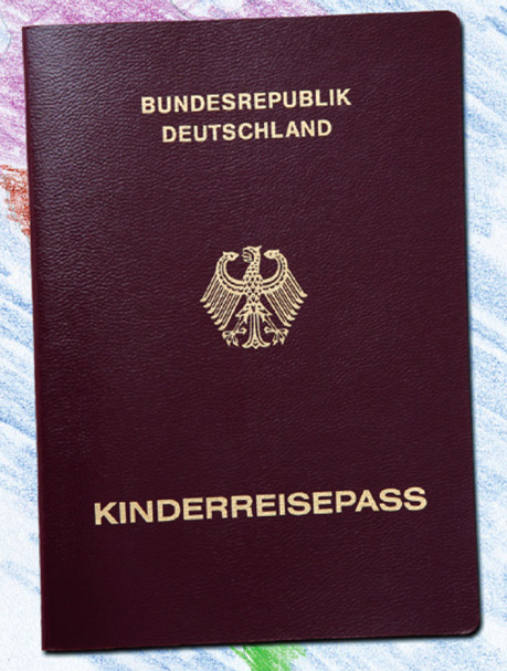 Foto von einem Kinderreisepass